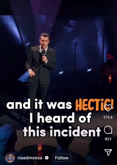 Comedian has the courage to describe the awful racism his parents suffered with dignity and humour.