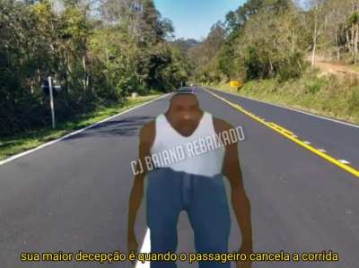 Calaboca seu motorista de Uber