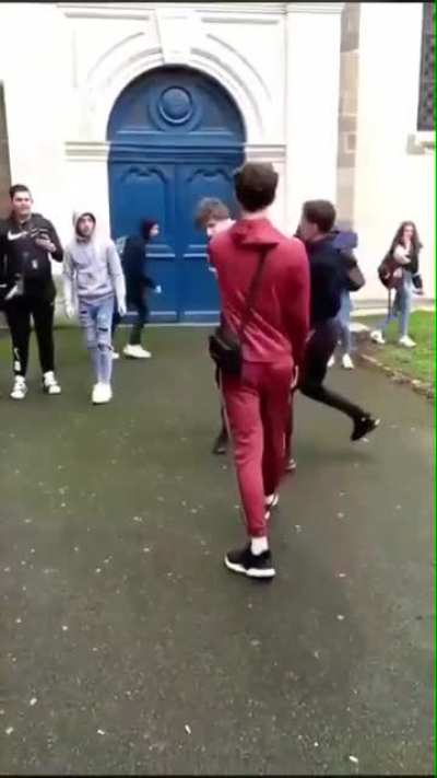 There is other ways to break up a fight you know