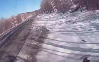 russia: impact is so hard that camera cut off