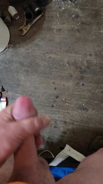 Taking a break from this plumbing job to clean out my pipe 