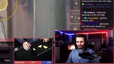 Sotarks&rsquo; reaction to hearing snares on every beat (Plastic Smile)