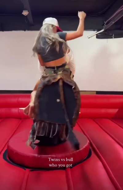 Riding a bull