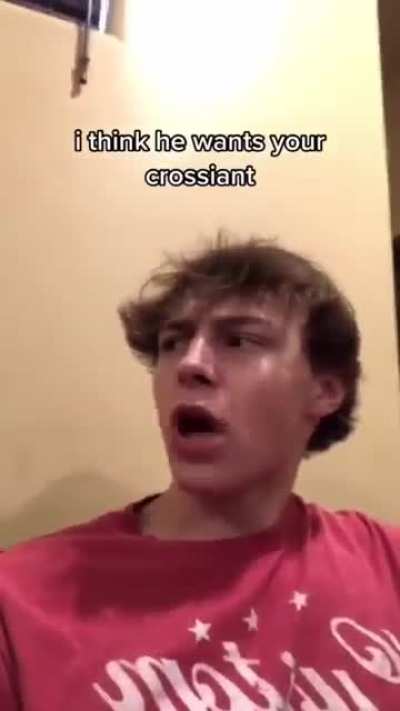Are you going to finish that croissant?