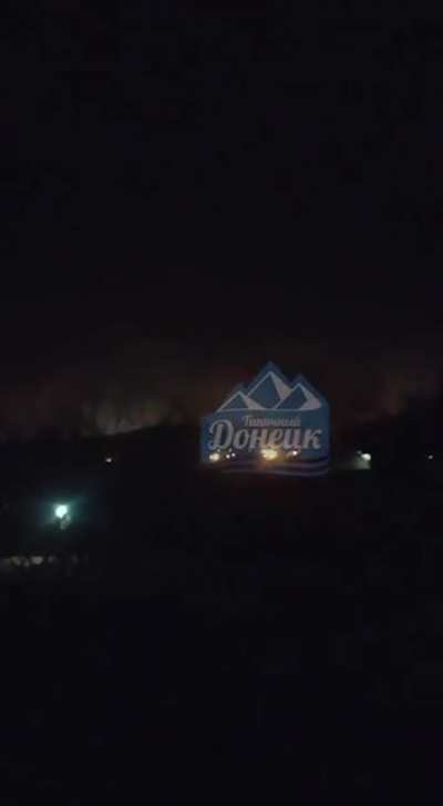 Donetsk is being bombed right now