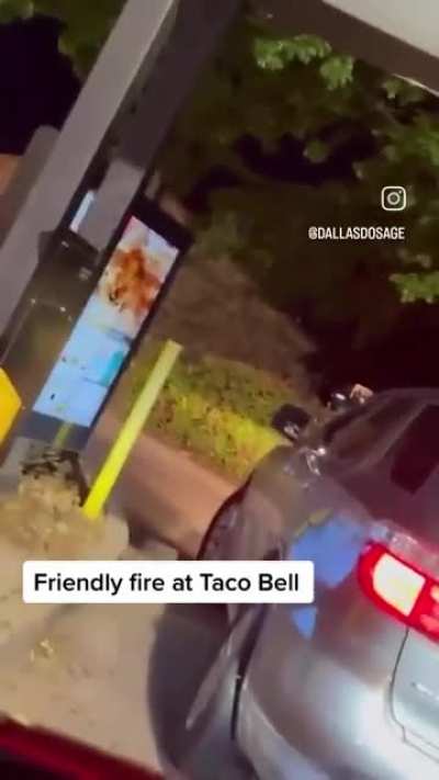 Boomer gives Taco Bell cashier attitude.