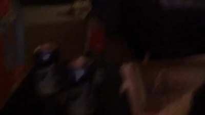 My cock straining in its cage while I watch them fuck