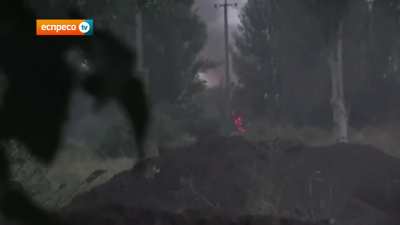 Ukrainian infantry with a T-64 in support clash with "separatist" probes - August 2014