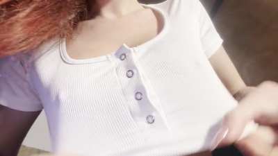 I wish you a lovely day, as lovely as my breasts.
