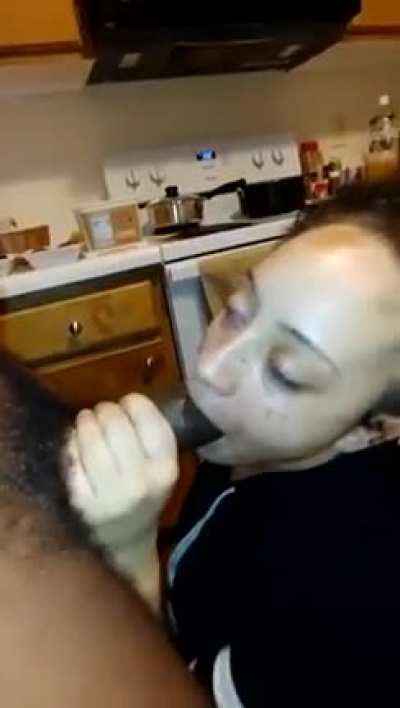 She eating it up