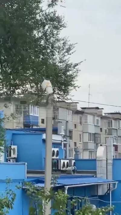 An FPV drone flies into an apartment in Shebekino, August 4, 2024.