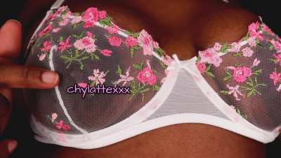 Can you suck Mommy's nips through her lace bra? [OC]