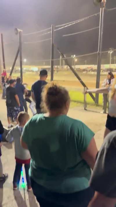 High School brawl breaks out at a monster truck event 