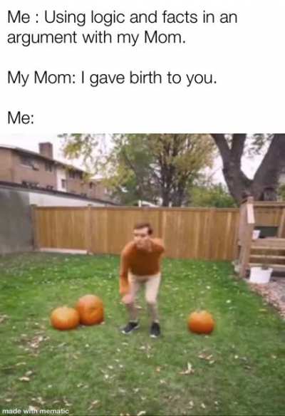 That was her mistake, not mine.