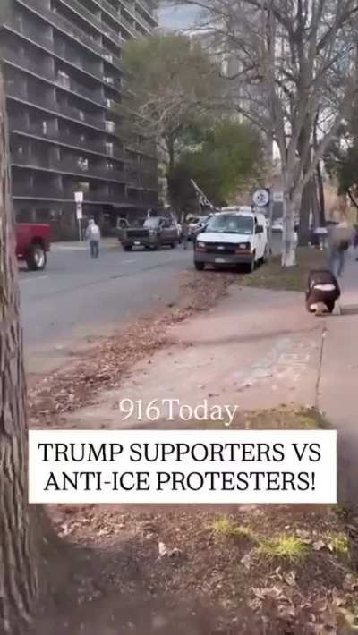 MAGA rioters try to kill Anti-ICE protestors