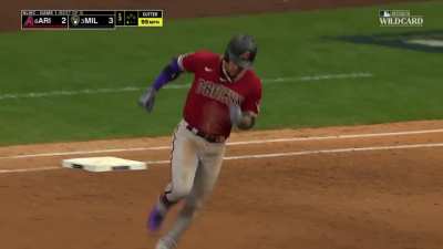 [Highlight] [Highlight] Ketel Marte goes back-to-back with Corbin Carroll to tie the game at three.