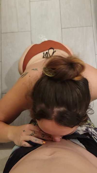 who's cock do I get to throat in the bathroom next?