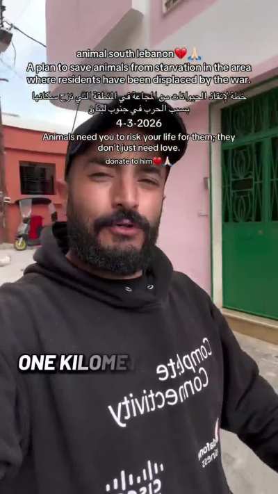 Man Goes to Bombed Villages and Feeds the Dogs, Cats, and Ducks Left Behind