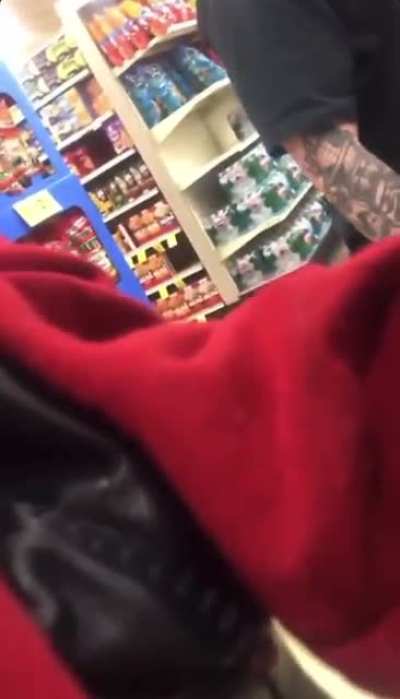Racist Anti-Masker confronted by Safeway Security in Orange County, California