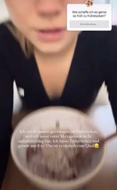 Wenn ich so ne r&auml;udige Schei&szlig;e fressen w&uuml;rde, h&auml;tte ich auch kein Bock auf Fr&uuml;hst&uuml;ck&hellip;