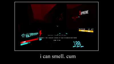 He can smell it on my hands