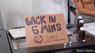 Waiting For The Pharmacist To Show Up