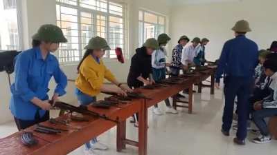 11th-graders in public schools in Vietnam are all taught how to disassemble and reassemble military rifles like AK-47