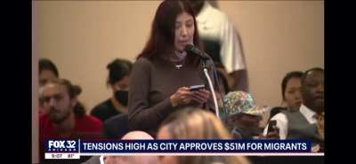 Chicago migrant crisis city meeting&hellip;