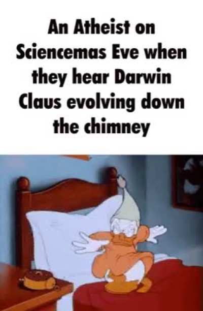 I hope Darwin Claus naturally selects me to be on his nice list this year