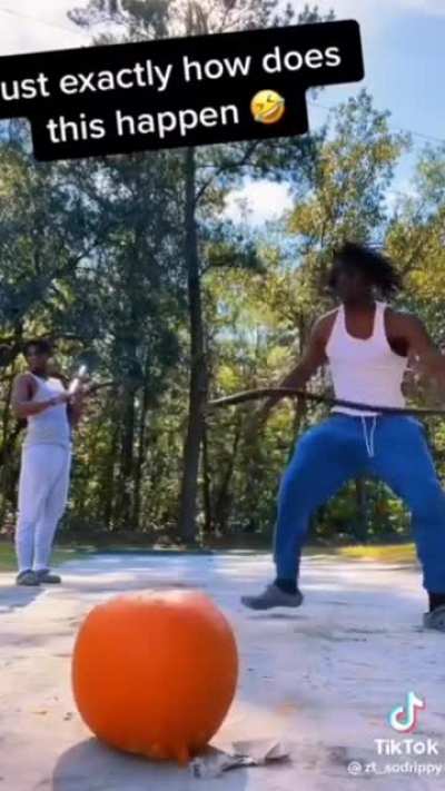 To smash a pumpkin