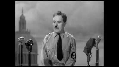 Charlie Chaplin's speech from "The Great Dictator" - 1940