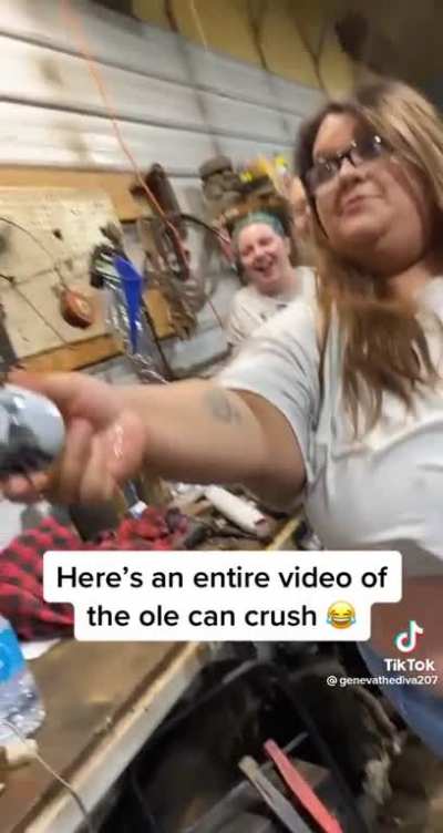 New and improved can crusher