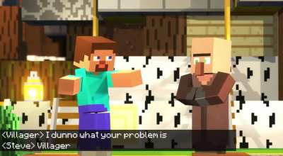 Steve &amp;amp; Villager | God Slap Meme | Source:  
