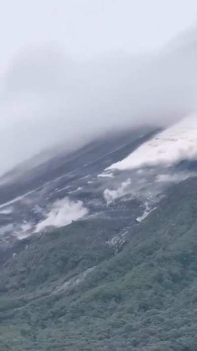 February 1 2026 - Pyroclastic flows converged at Merapi stratovolcano - Sleman Regency Central Java Java Indonesia