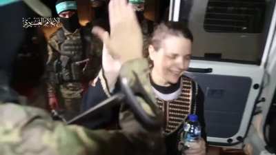 Ya&rsquo;ll look how the hostages are smiling and laughing with Hamas.