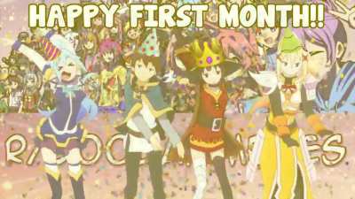 HAPPY FIRST MONTH YOU DEGENERATES! (version with sound)