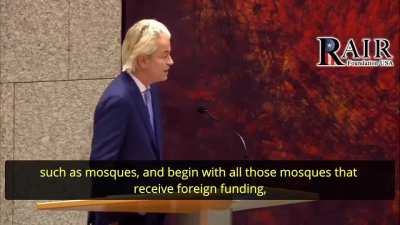 Dutch parliamentarian&rsquo;s speech in dutch addressing islamic issues