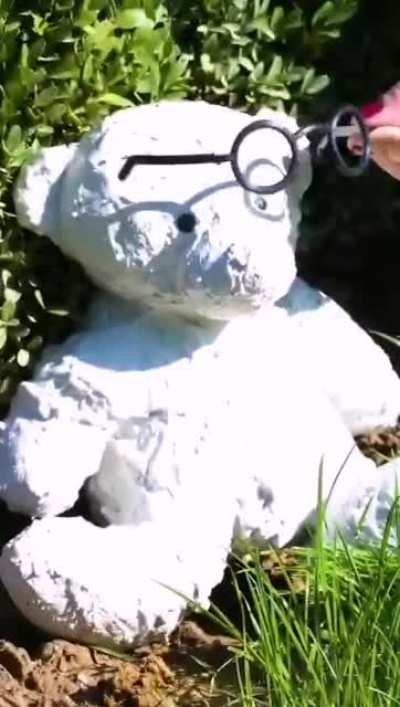 Turn your childhood toy, into innovative home decor with cement!