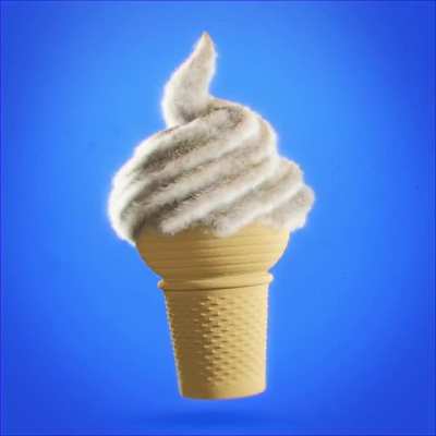 Hairy ice cream