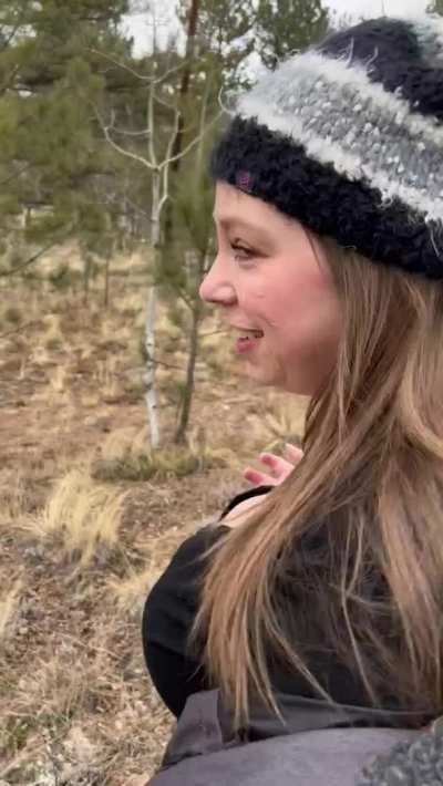 Nothing like a nice cumwalk through the woods!