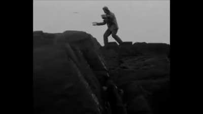 I was rewatching The Lighthouse and I thought this scene fit this sub. I'm not sure if anyone has done this yet though.