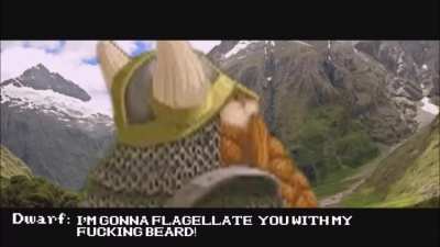 Dwarf insults elf