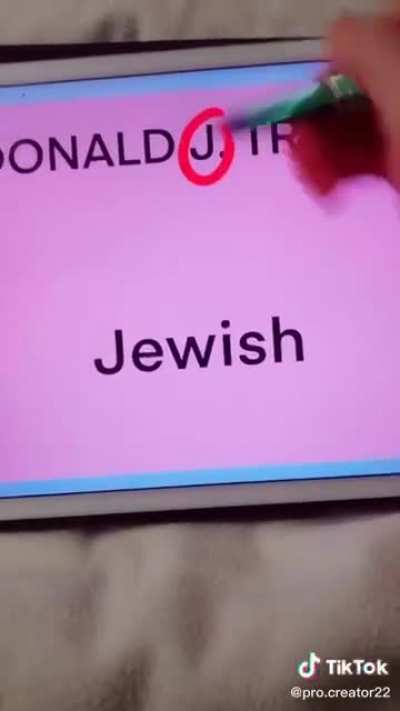 Many people think the J in Donald J. Trump stands for Jewish but it doesn&rsquo;t, it stands for Jenius 🤞🏼