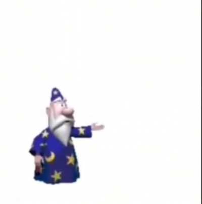 It's a magical wizard!