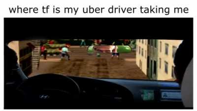 "This sure is a funny way to take to the airport"