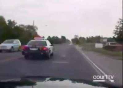 Suspect robs a bank and leads police on chase. You&rsquo;ll never guess where the pursuit ends.