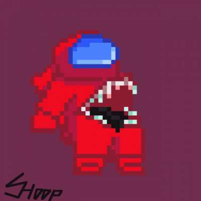 Quem será o impostor? arte feito, por mim( A animação foi feita no site PISKEL, tempo gasto, 2 horas,) (n sei como postar....) (não me banen, eu não sei como colocar gif no reddit)
