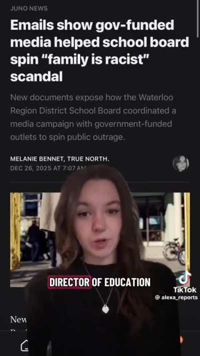Canadian school is teaching "Family" is wrong, this is all communist ideology.