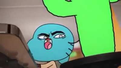 Incrivel mundo de gumball fazendo refer&ecirc;ncia a militante do Twitter k