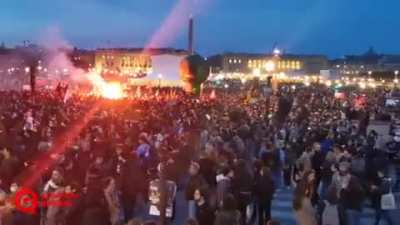 Today, the President of France said he&rsquo;s going to force through a raise of the retirement age without a vote. Tonight, Paris looks like this.